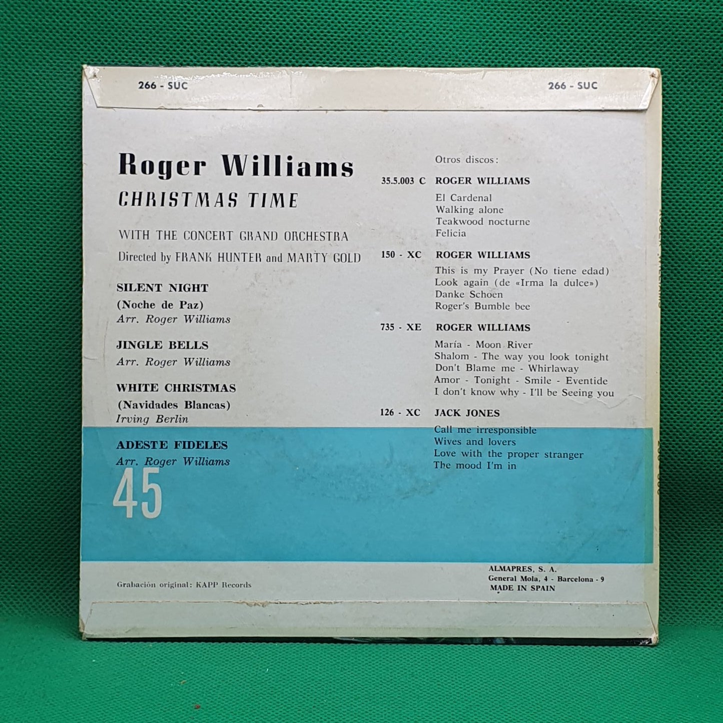 Roger Williams (2) - Christmas Time (SP)