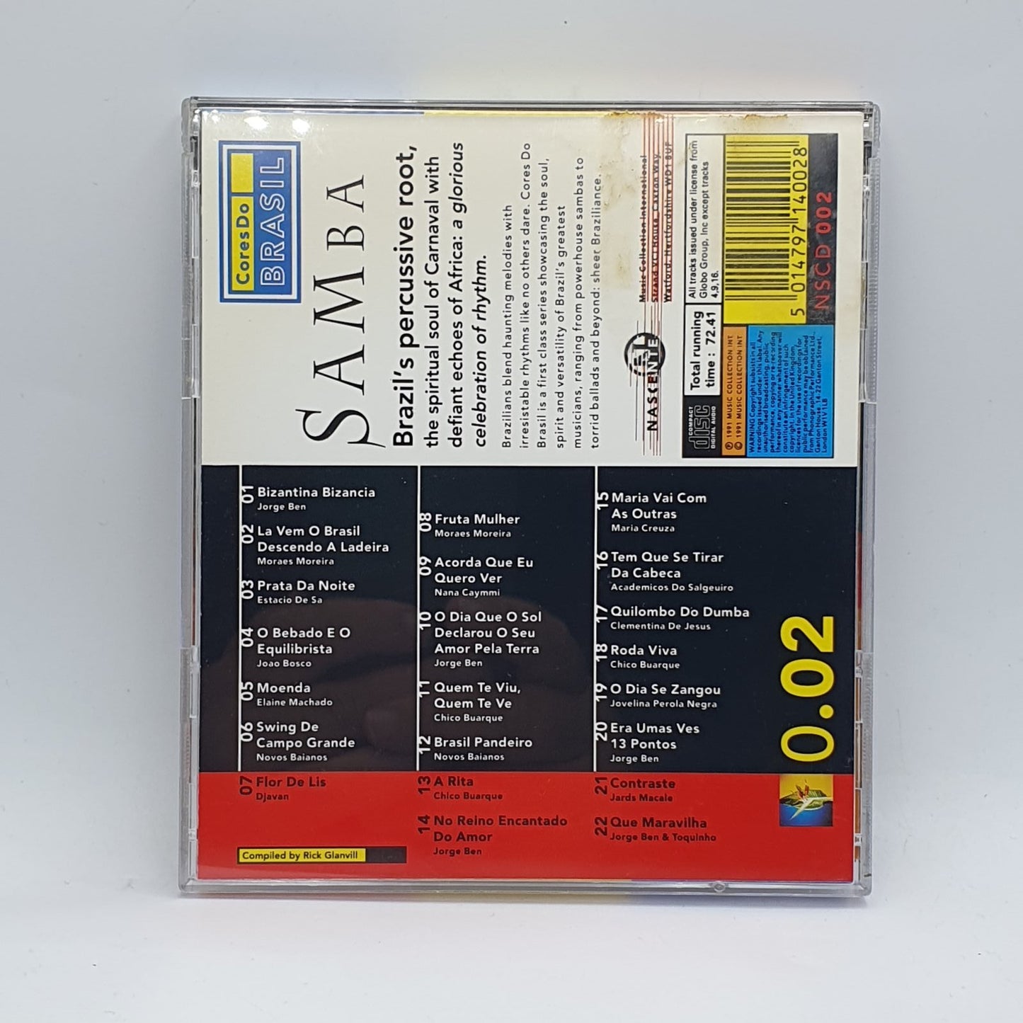 Various - Cores Do Brasil 0.02 Samba (CD)
