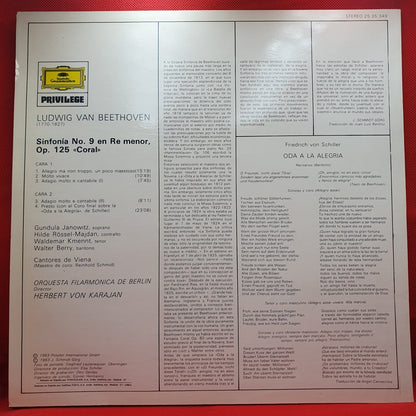 Herbert Von Karajan, Beethoven - Sinfonia Nº9 (LP)