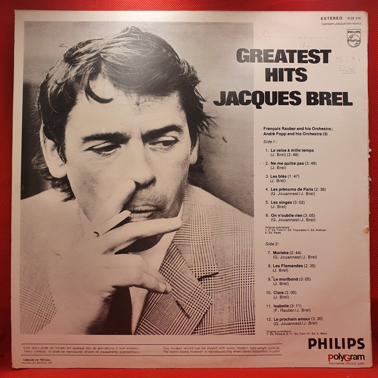 Jacques Brel - Greatest Hits (LP)