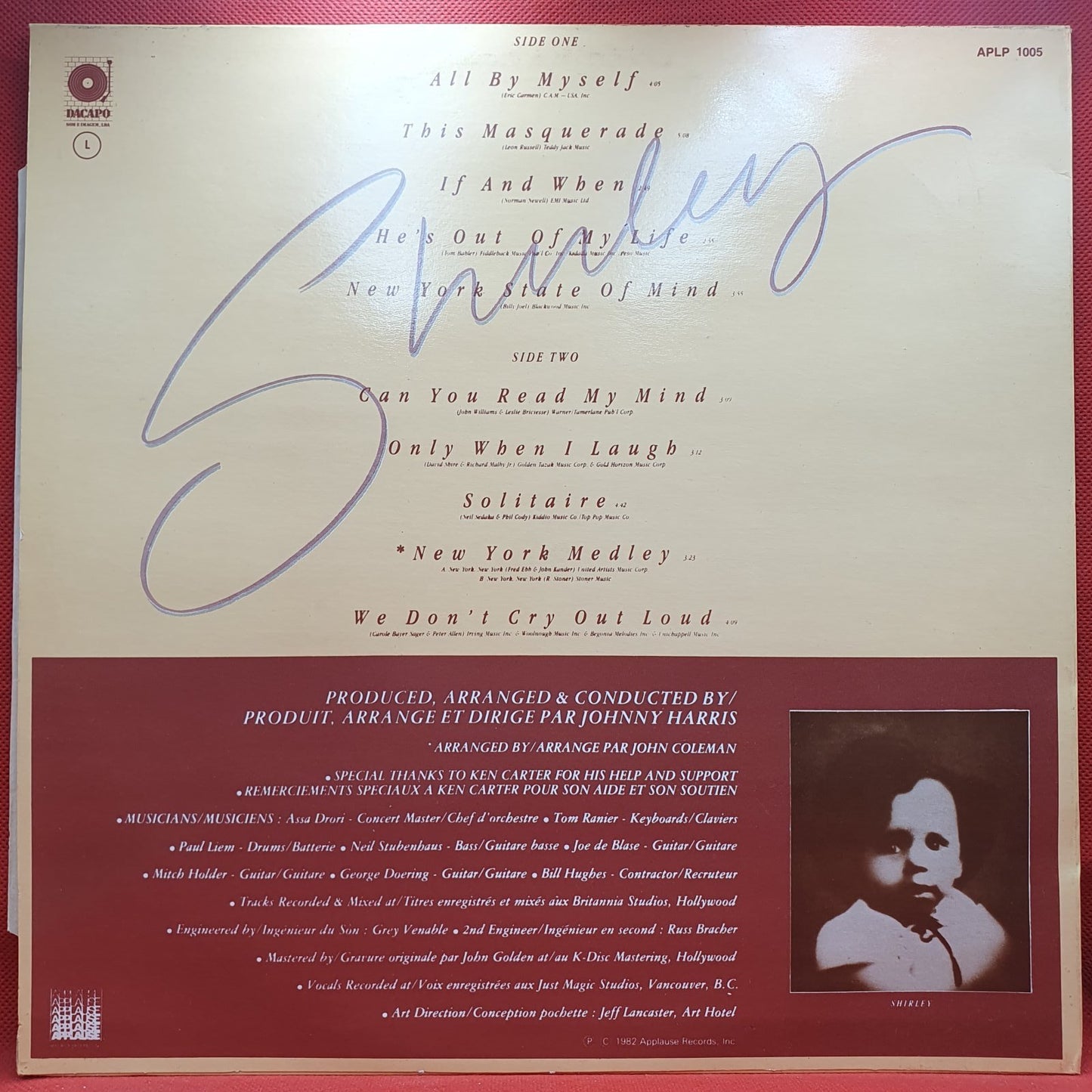 Shirley Bassey - All By Myself (LP)