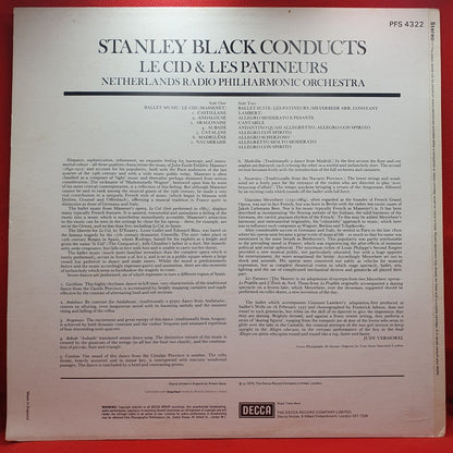 Massenet*, Meyerbeer*, Stanley Black Conducting The Netherlands Radio Philharmonic Orchestra* - Le Cid / Les Patineurs (LP)