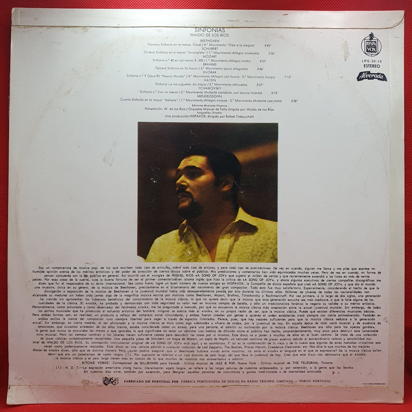 Waldo De Los Rios - Sinfonias (LP)