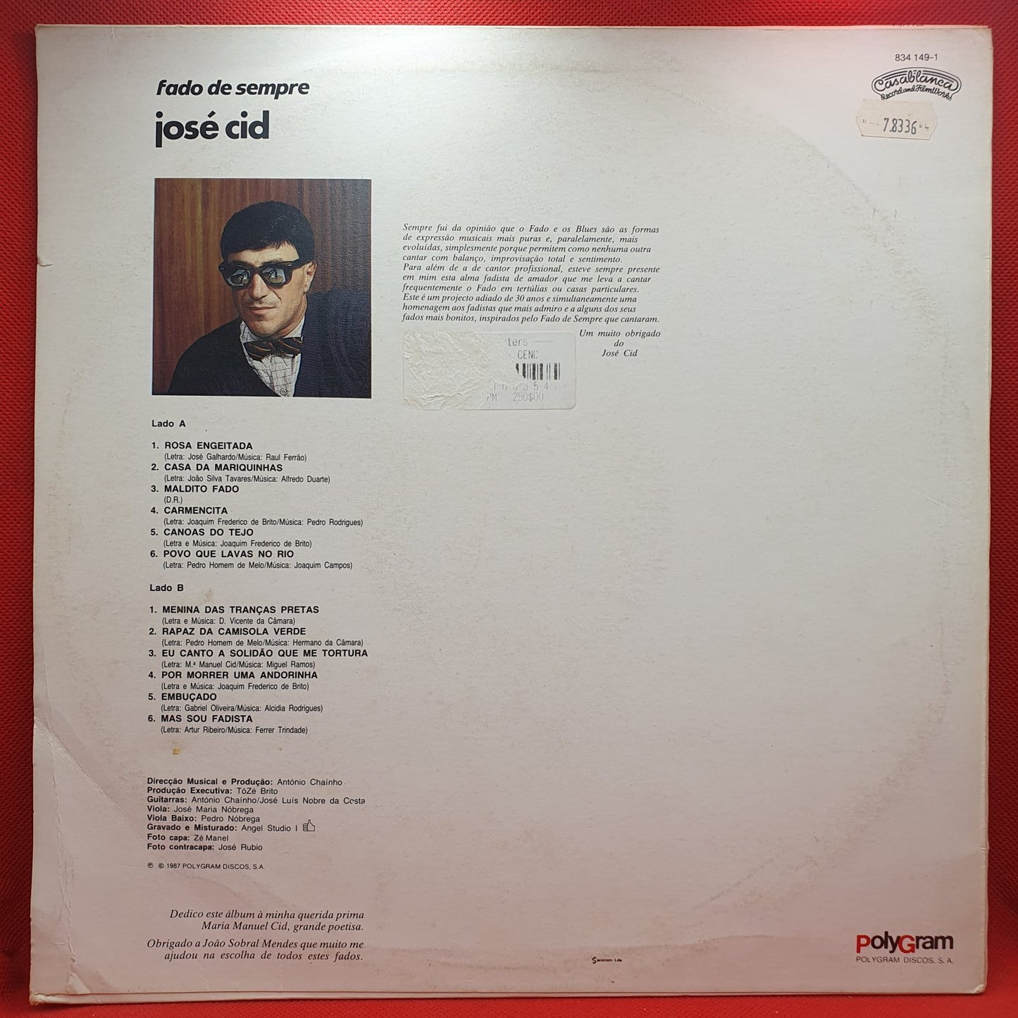José Cid - Fado De Sempre (LP)
