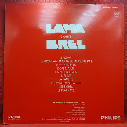 Serge Lama - Lama Chante Brel (LP)