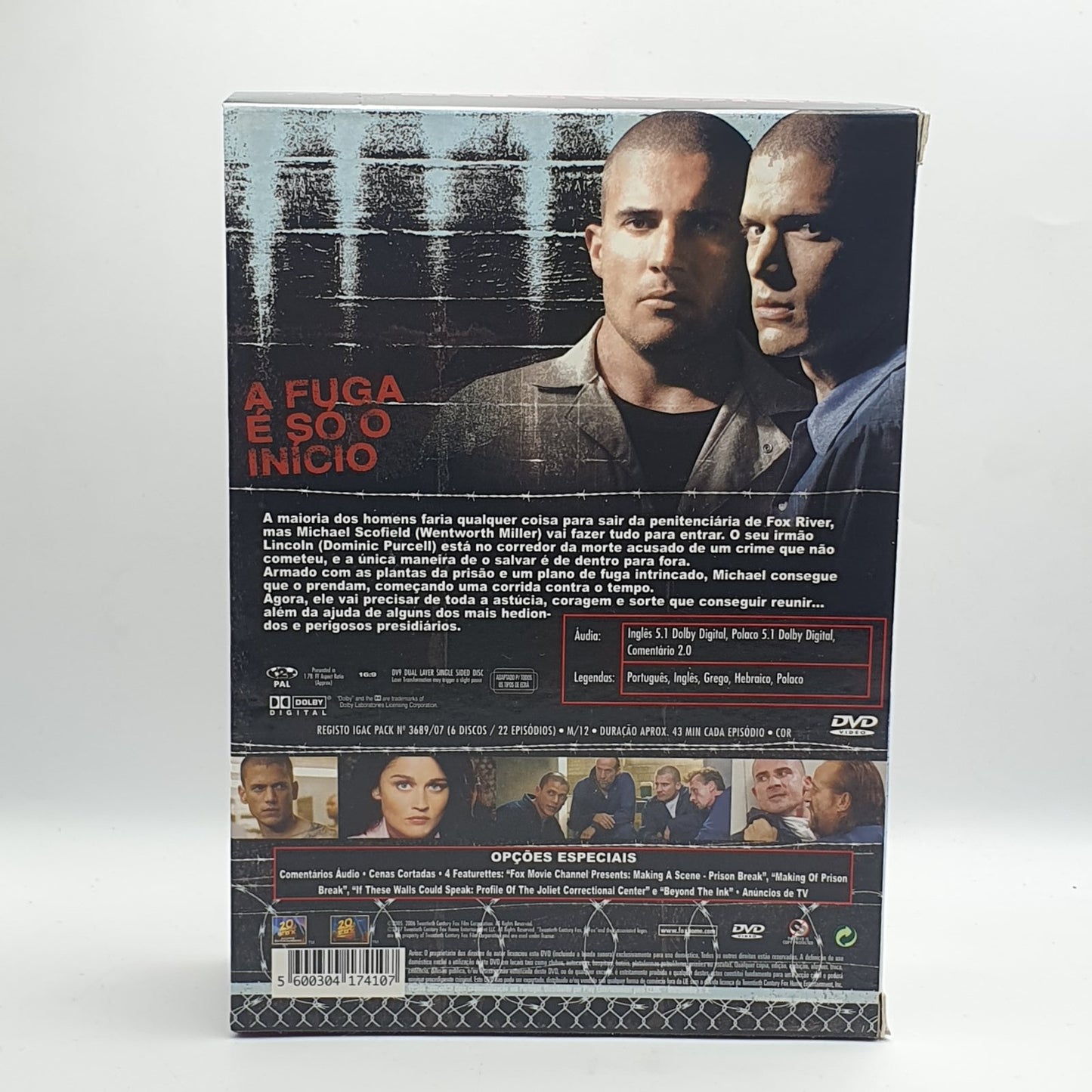 Série Prison Break 1ª Season (6xDVD) Ref. OL-VI
