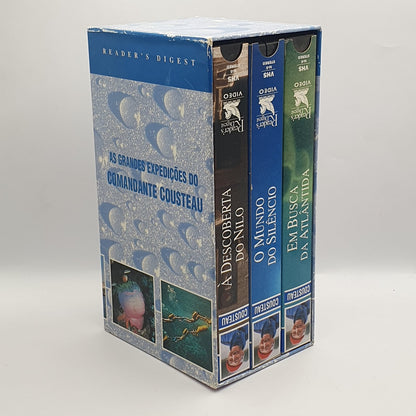 As Grandes Expedições Do Comandante Cousteau (3xVHS) Ref. OL-VI