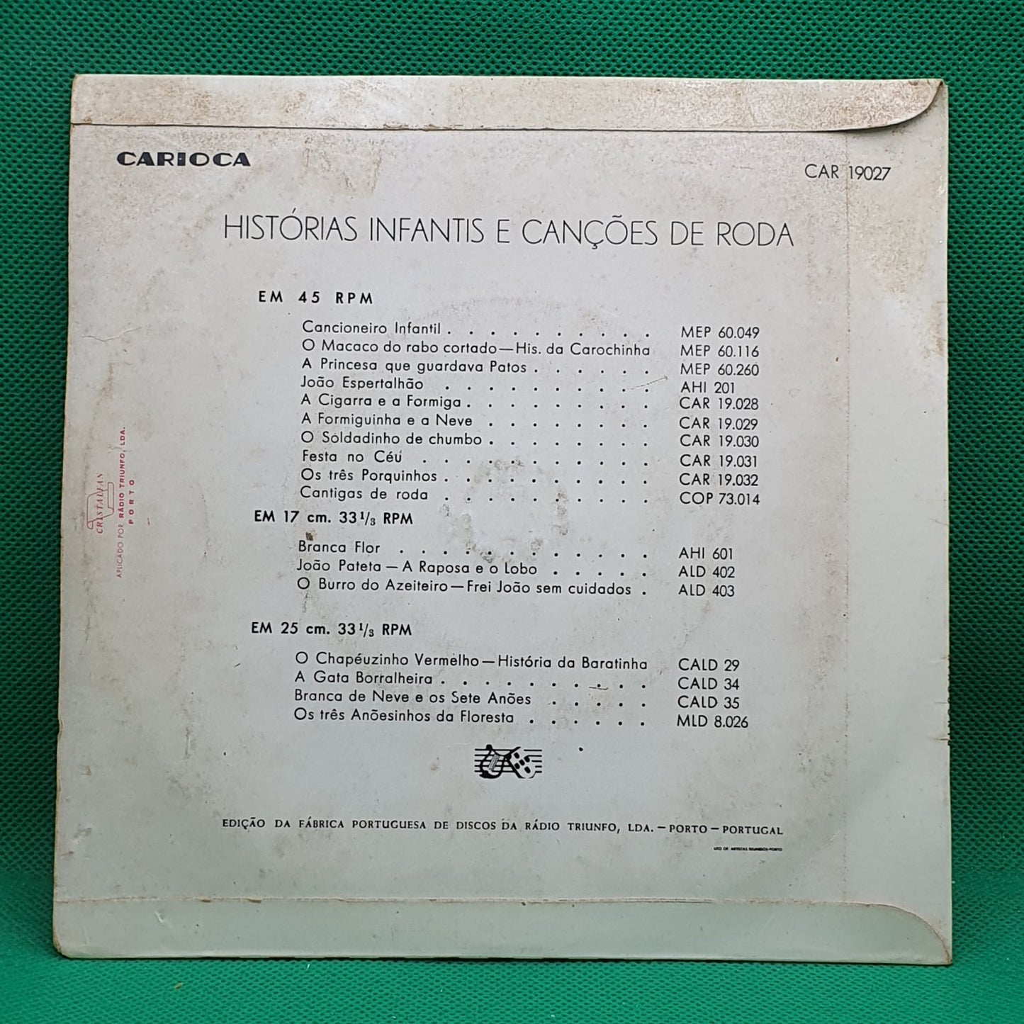 Elenco Continental – Pinocchio (Conto Infantil) (EP)