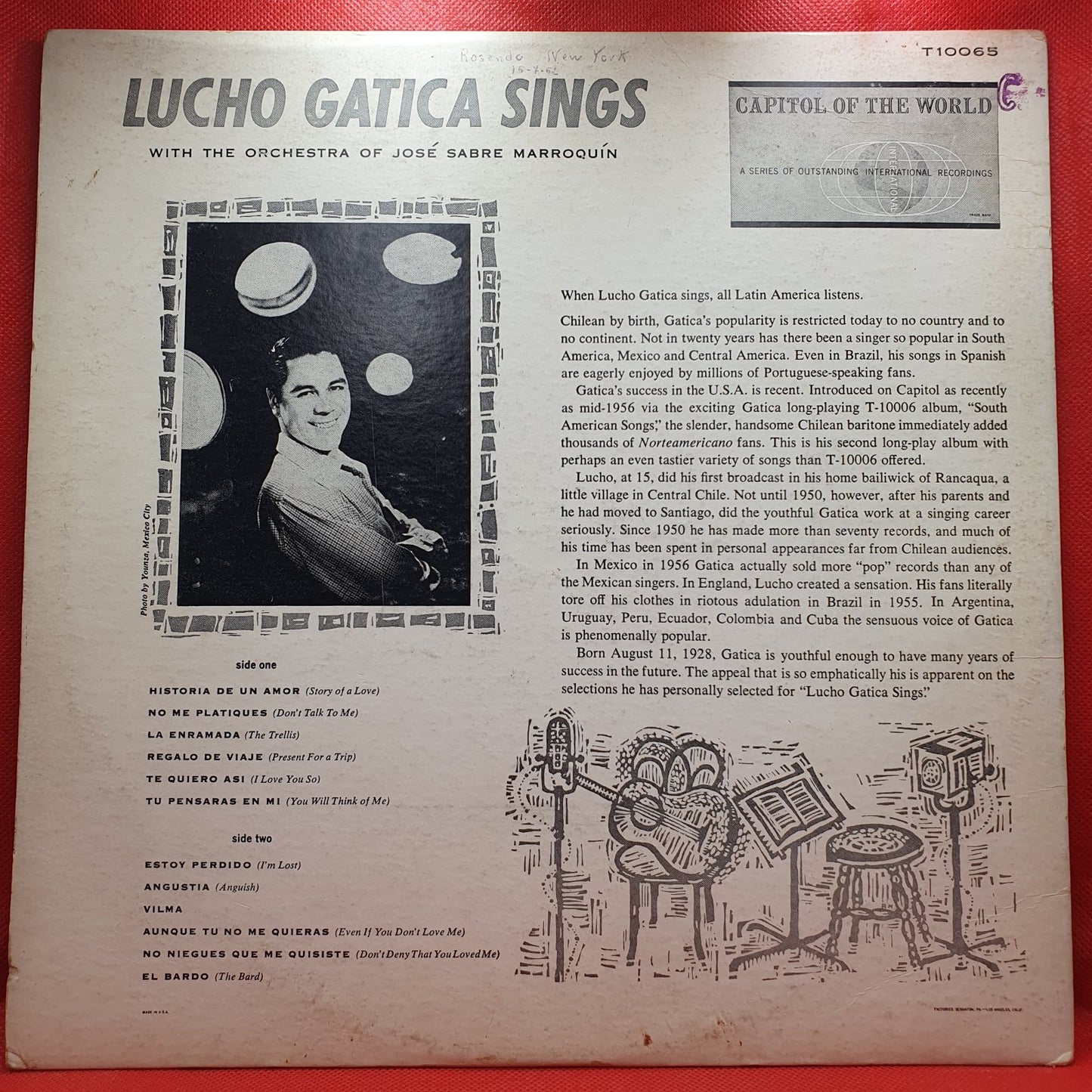Lucho Gatica - Lucho Gatica Sings (LP)