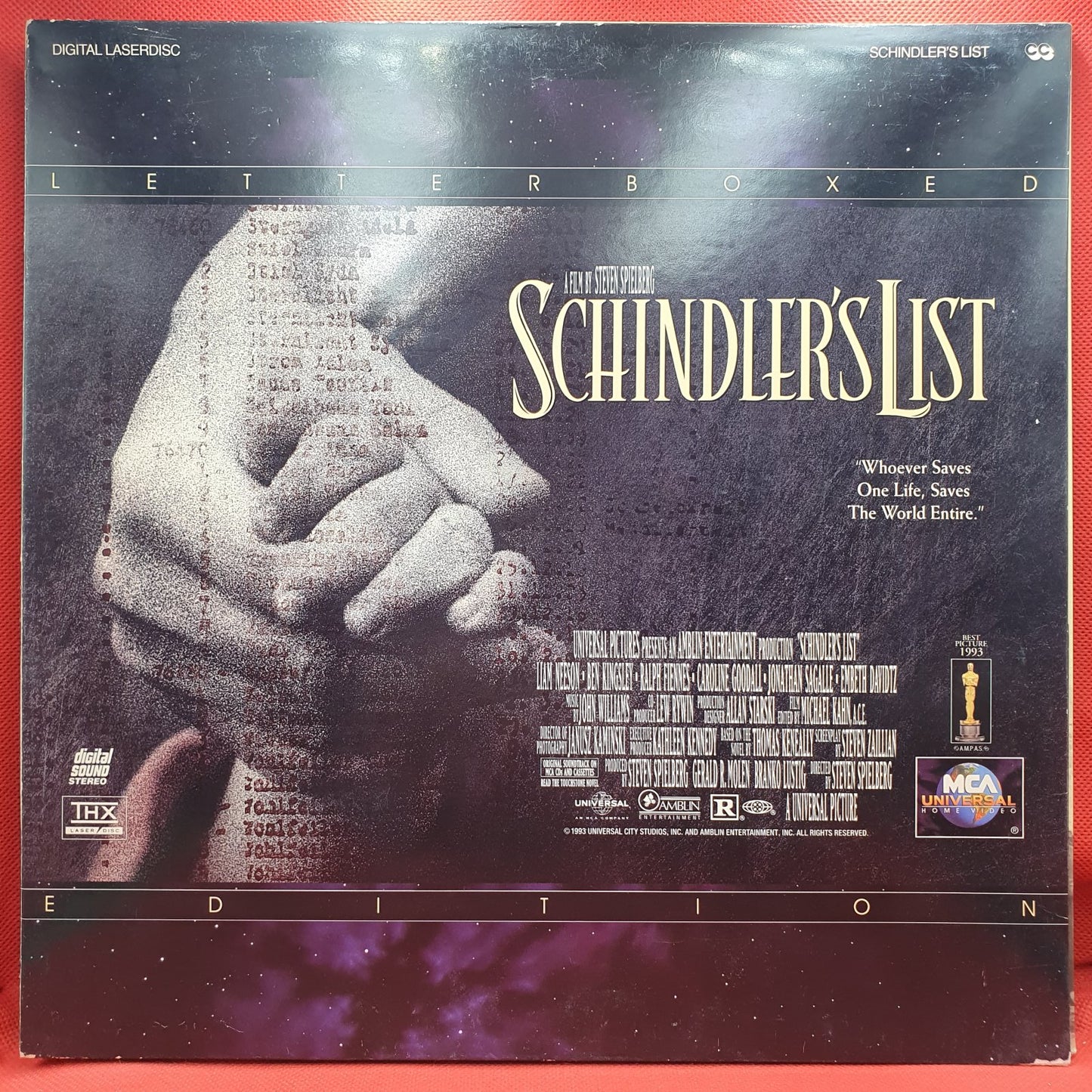 Schindler's List (Laser Disc)