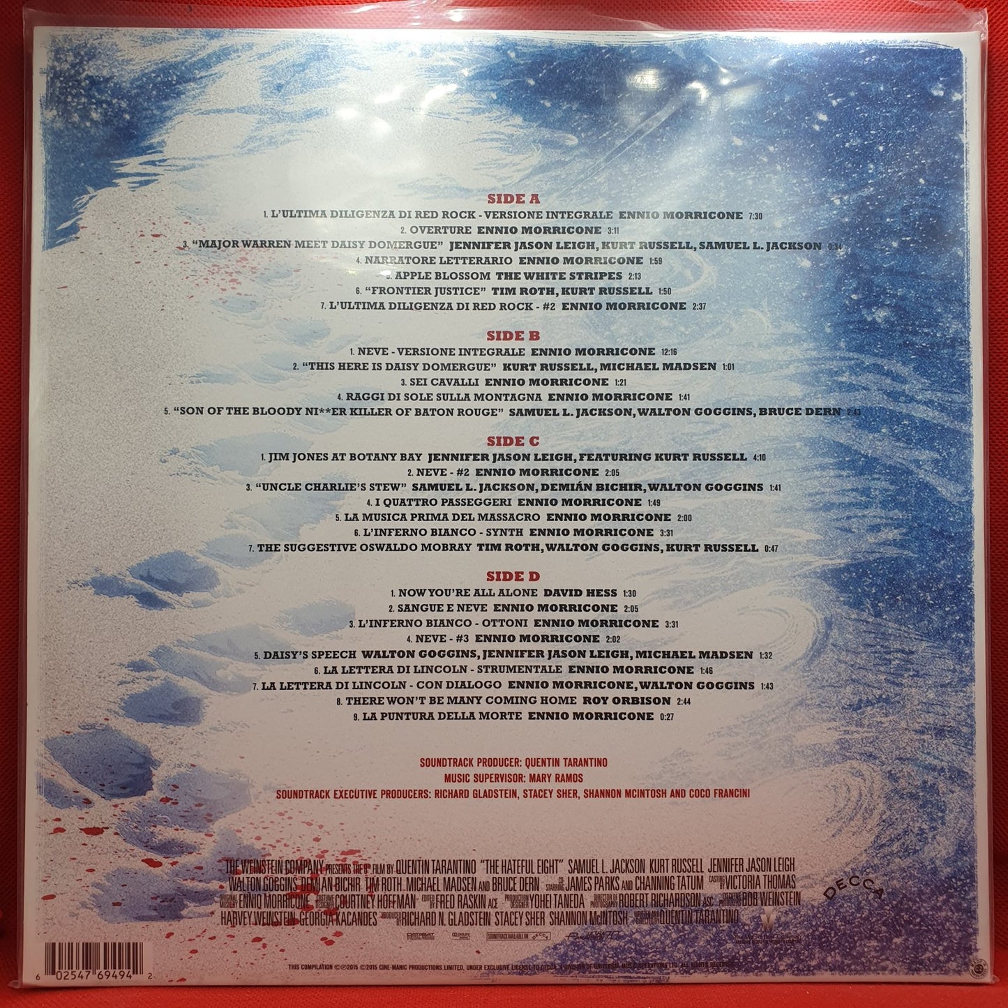 Ennio Morricone - Quentin Tarantino's The H8ful Eight (2xLP)