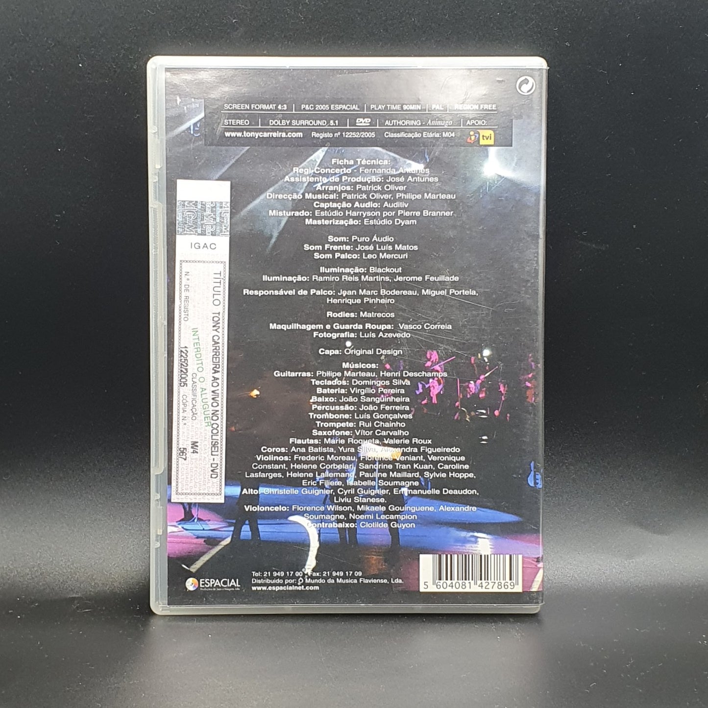 Tony Carreira - Ao Vivo No Coliseu (DVD Música)