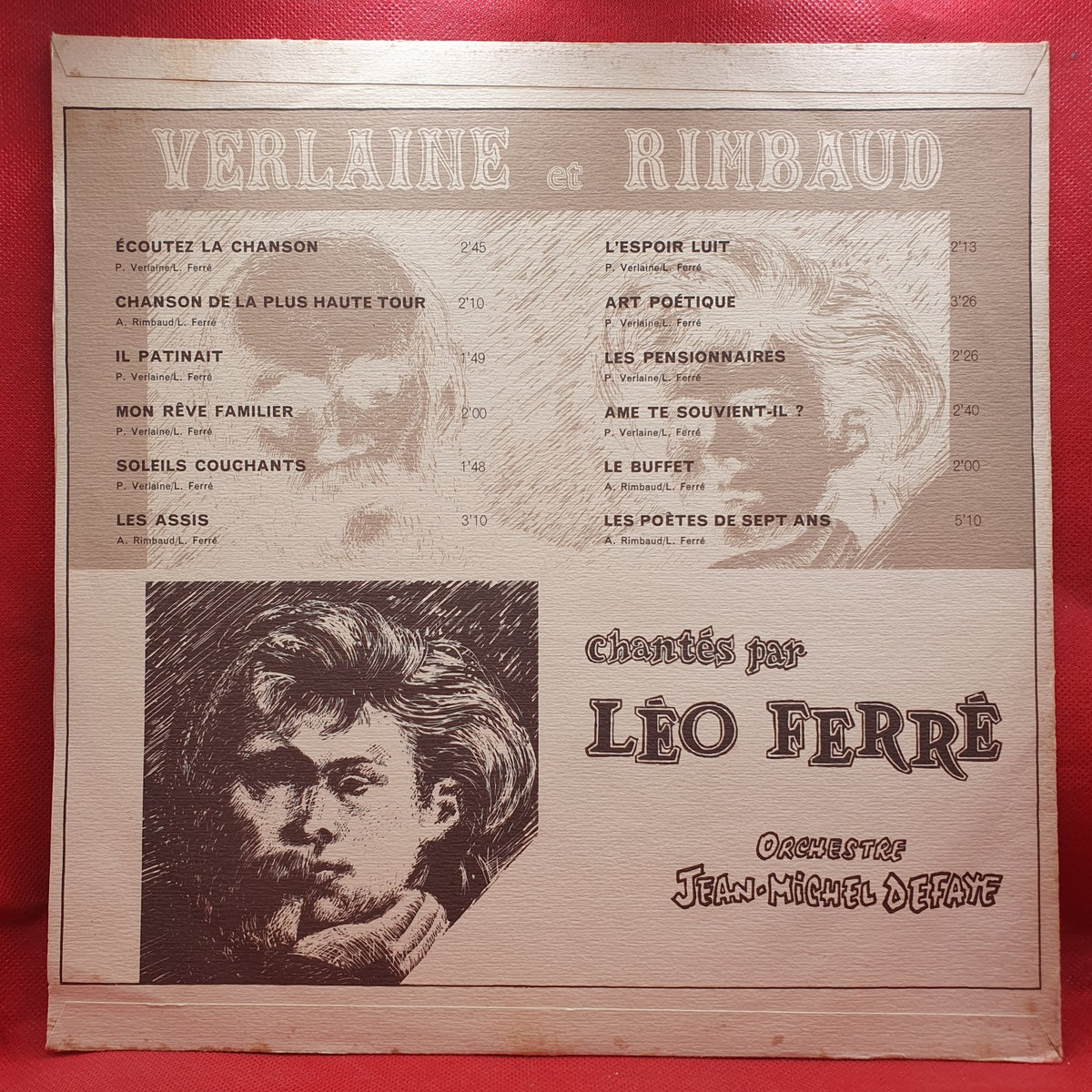 Léo Ferré - Verlaine et Rimbaud Vol.1 (LP)