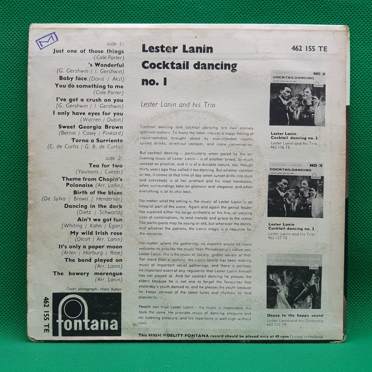 Lester Lanin - Cocktail Dancing Nº1 (EP)