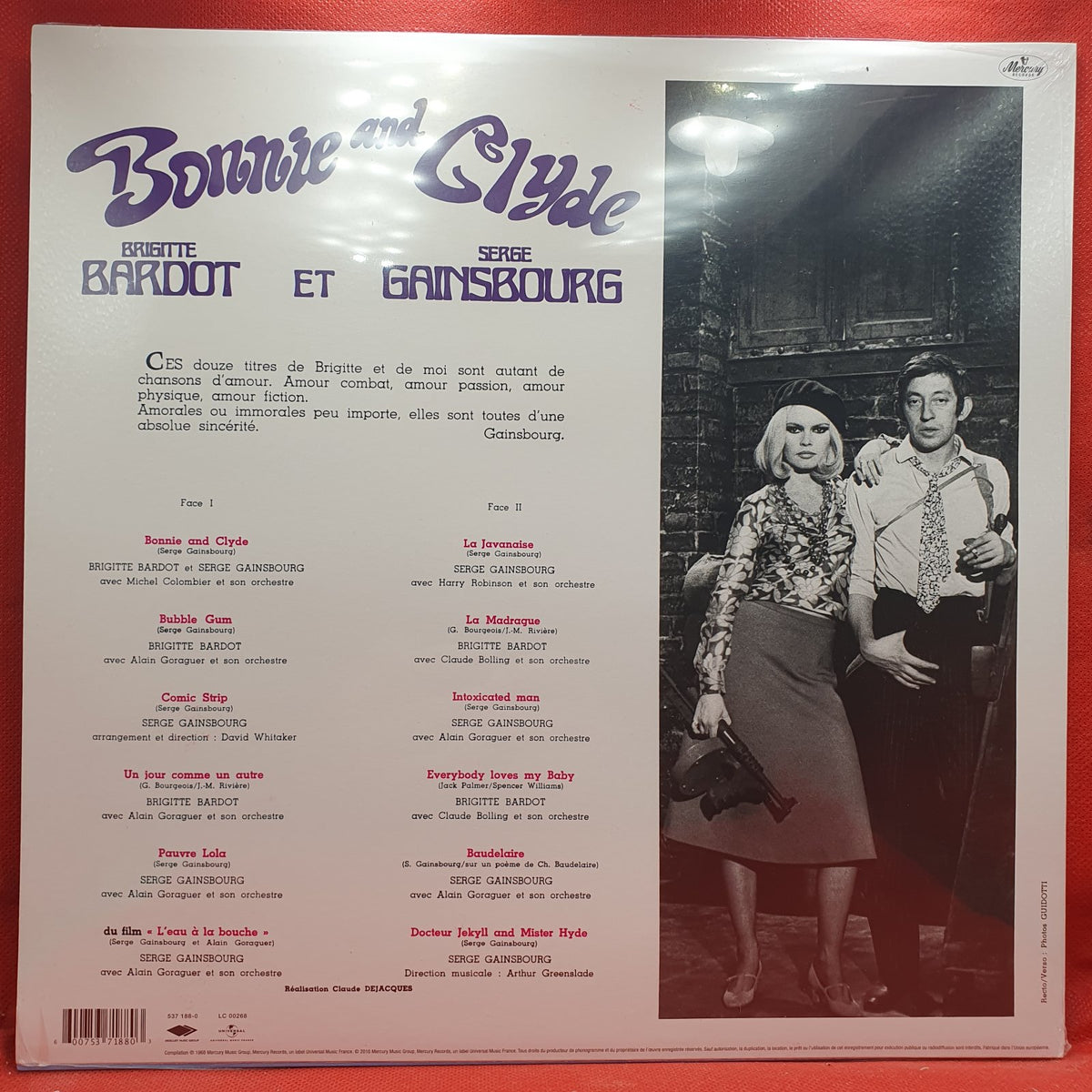 Brigitte Bardot et Serge Gainsbourg - Bonnie And Clyde (LP)
