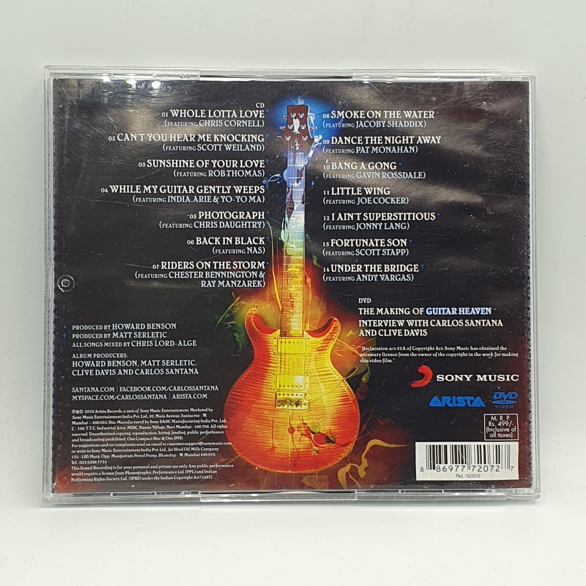 Santana - Guitar Heaven (CD, DVD)