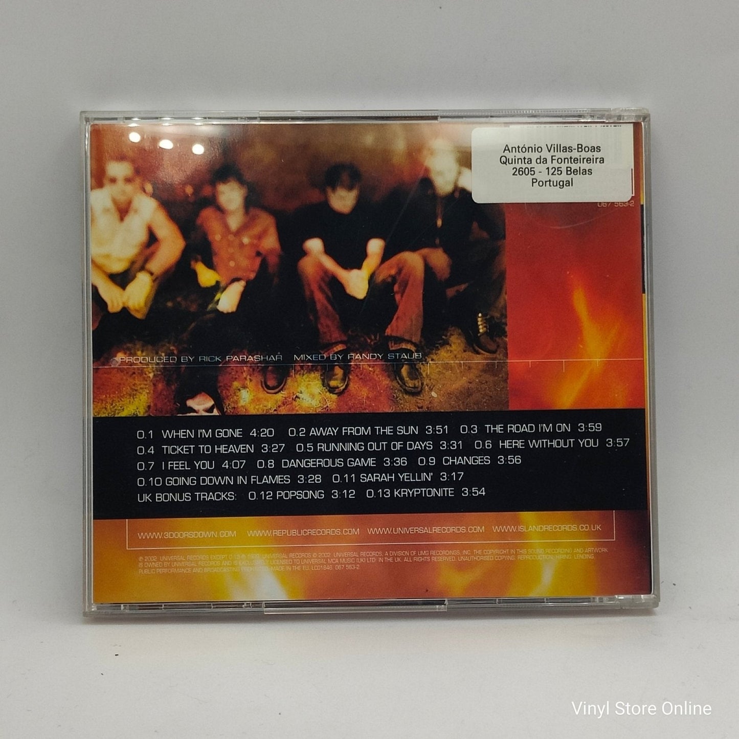 3 Doors Down ‎– Away From The Sun - Vinyl Store Online