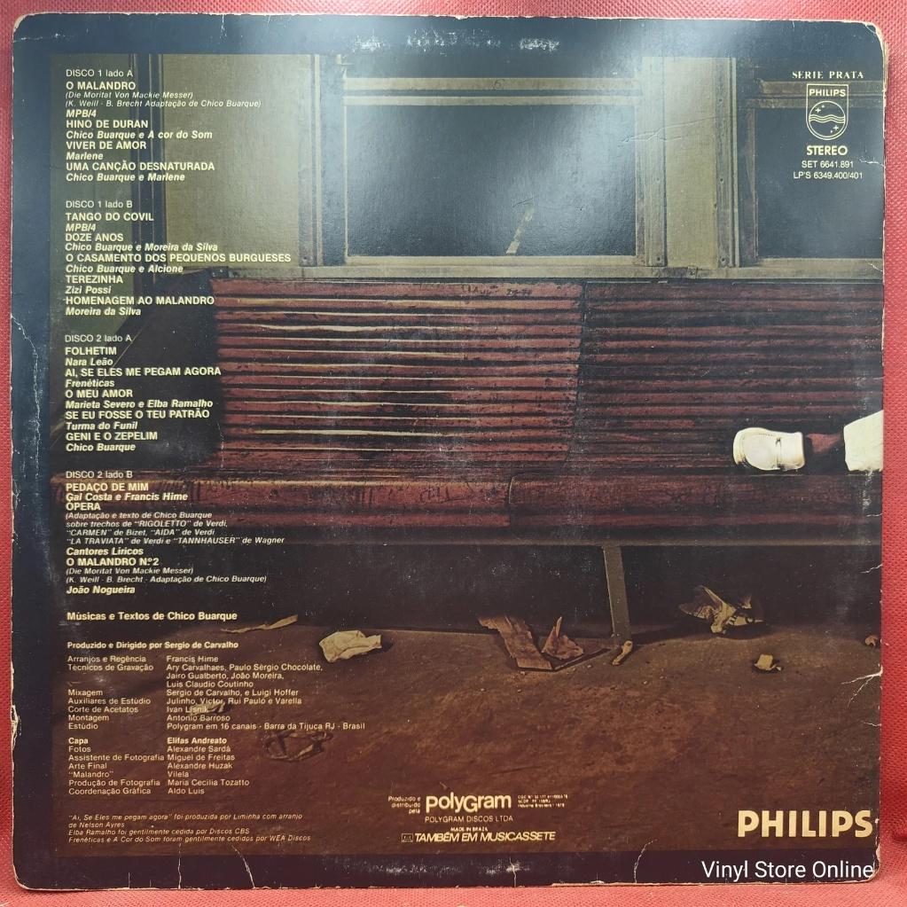 Chico Buarque - Ópera Do Malandro (2xLP, Album, Gat)