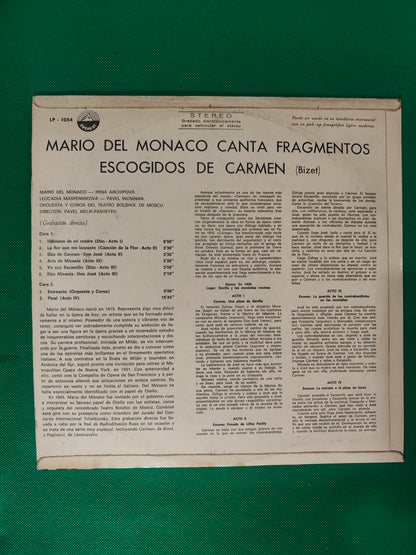 Mario del Monaco - Canta las mas renombradas pieza de  Carmen