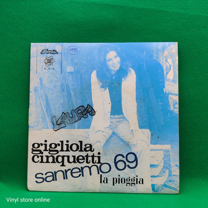 Gigliola Cinquetti – "San Remo 1969" La Pioggia / Zero In Amore