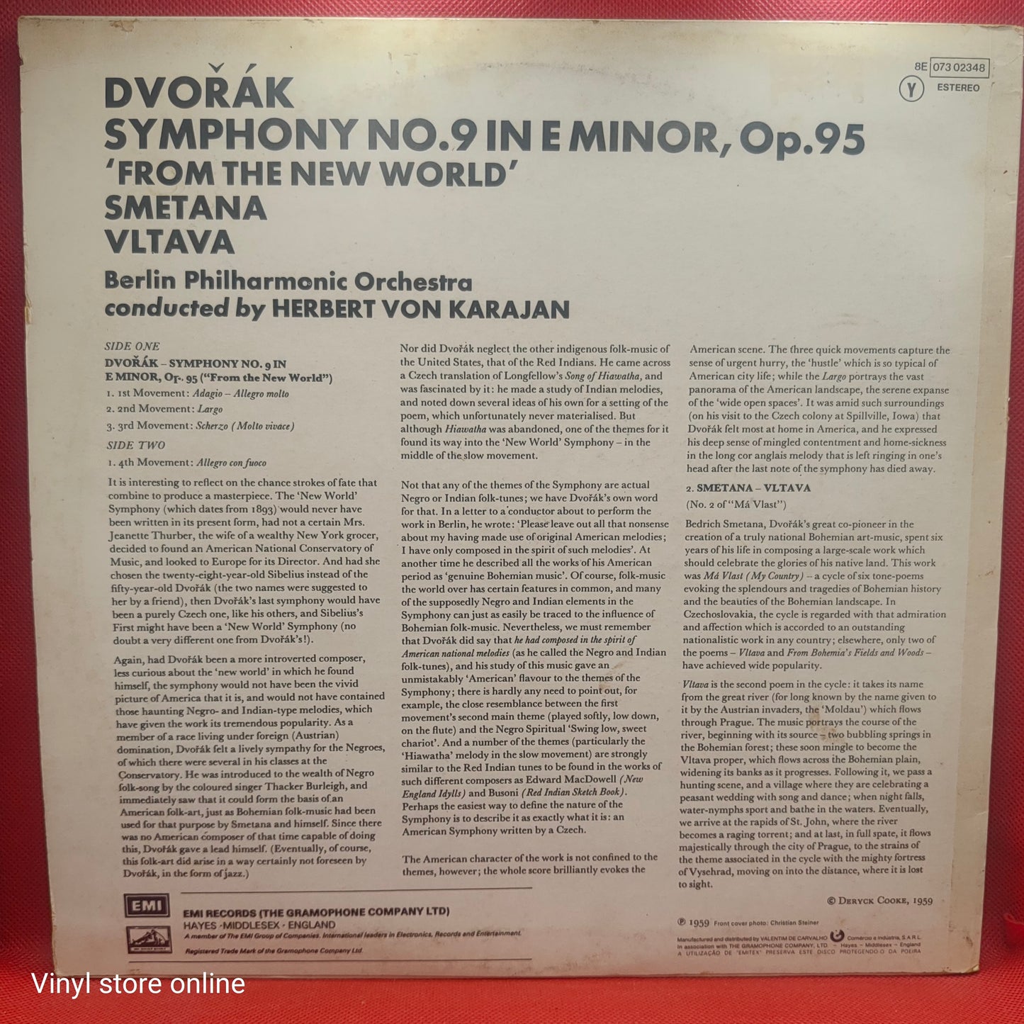 Dvořák* / Berlin Philharmonic Orchestra • Herbert von Karajan – Dvorak: Symphony "From The New World"