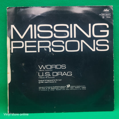 Missing Persons – Words