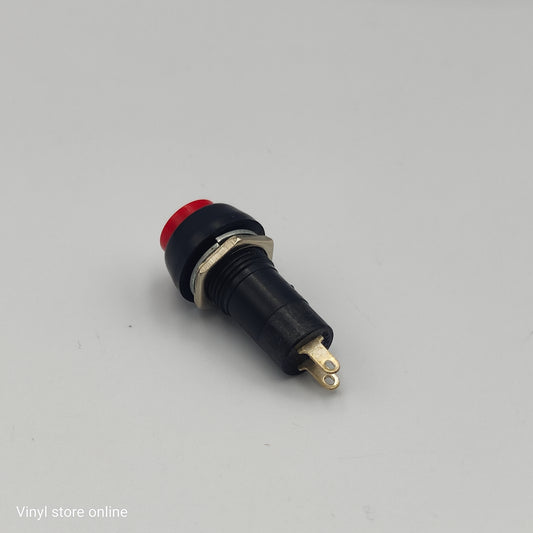 Pulsador interruptor redondo - vermelho  2A-250V  Ref: 6220V