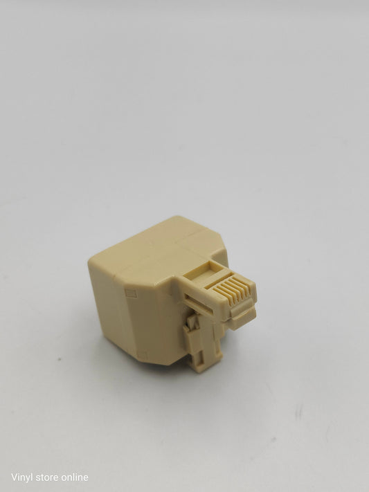 Doppelter RJ12-Adapter, 1 Stecker, 2 Buchsen – REF:2091BL