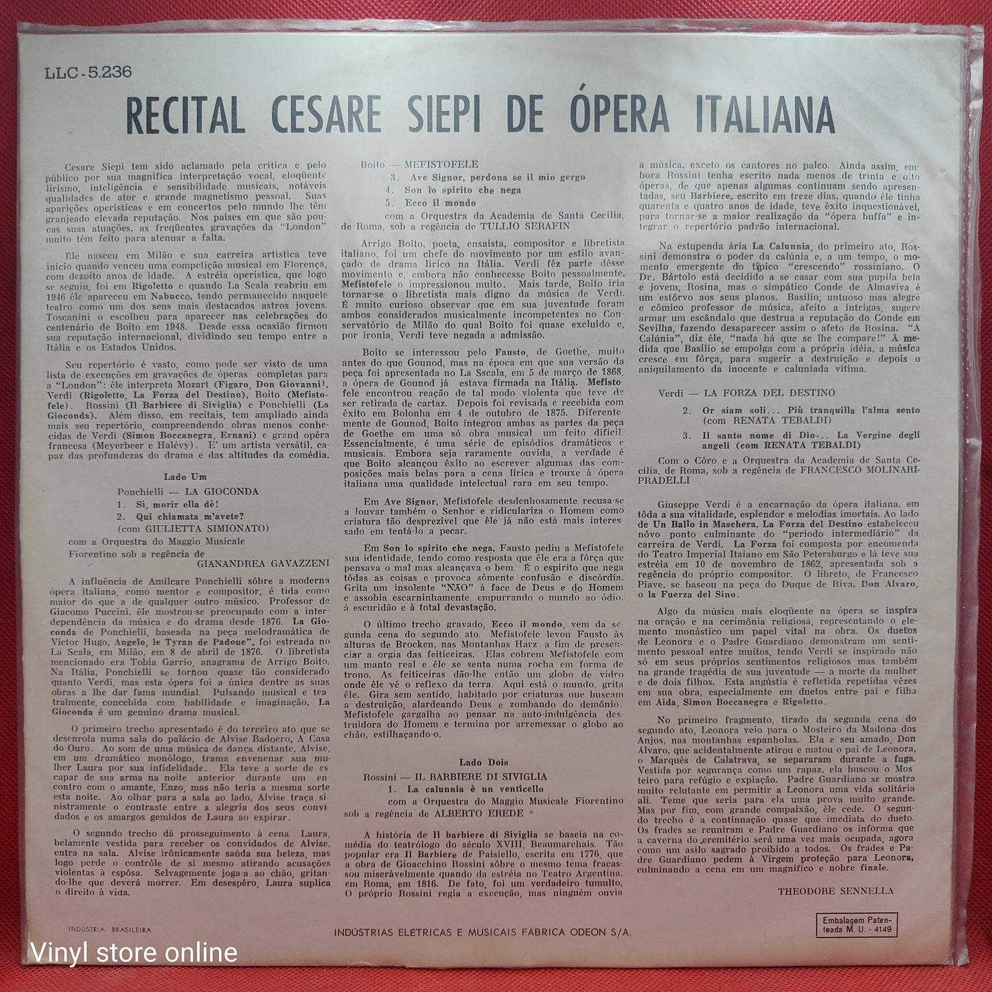 Cesare Siepi – Operatic Arias