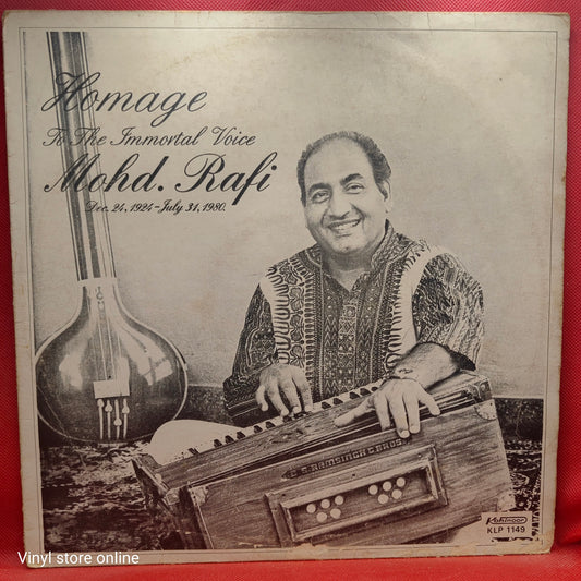 Mohd. Rafi* – Homage To The Immortal Voice Mohd. Rafi (Dec 24,1924 - July 31,1980)