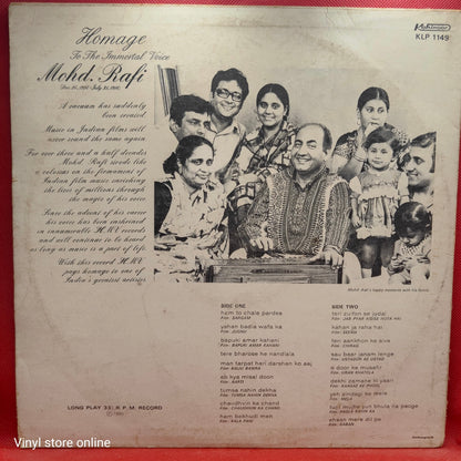 Mohd. Rafi* – Homage To The Immortal Voice Mohd. Rafi (Dec 24,1924 - July 31,1980)