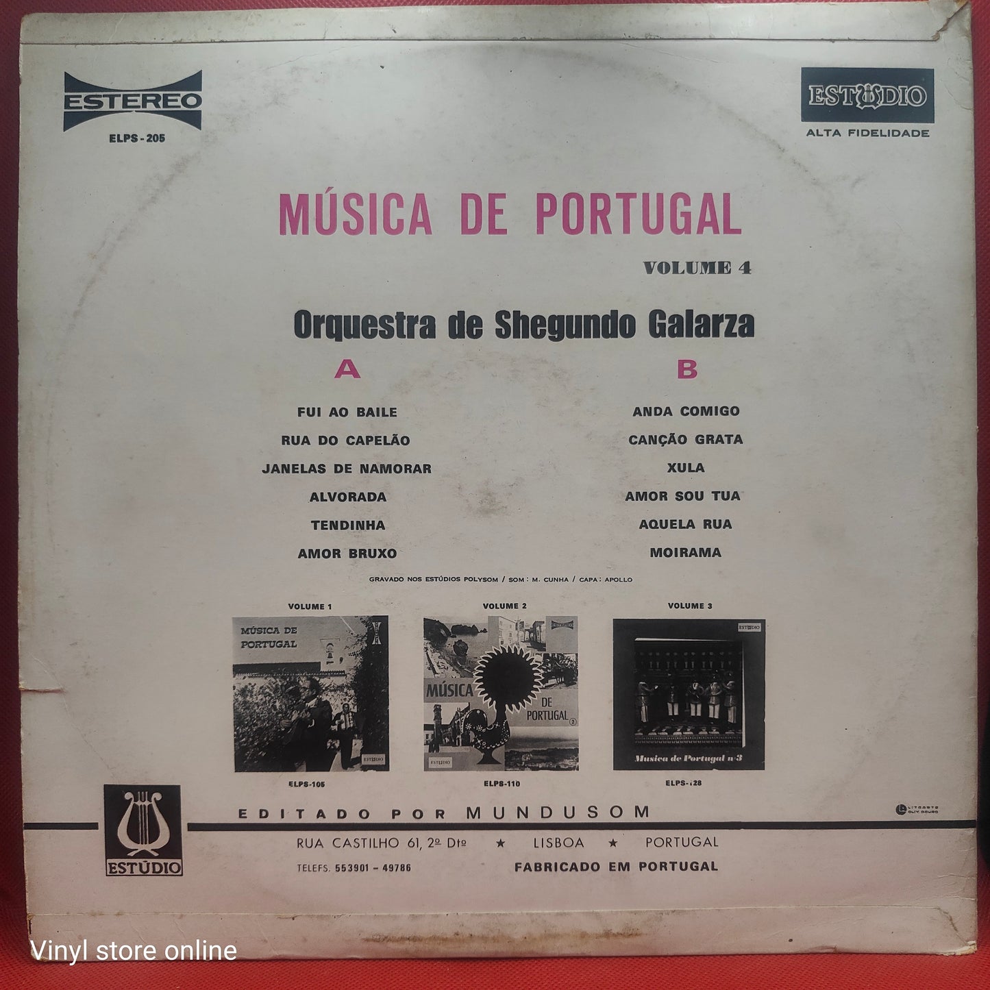 Shegundo Galarza - Musica de Portugal Vol 4