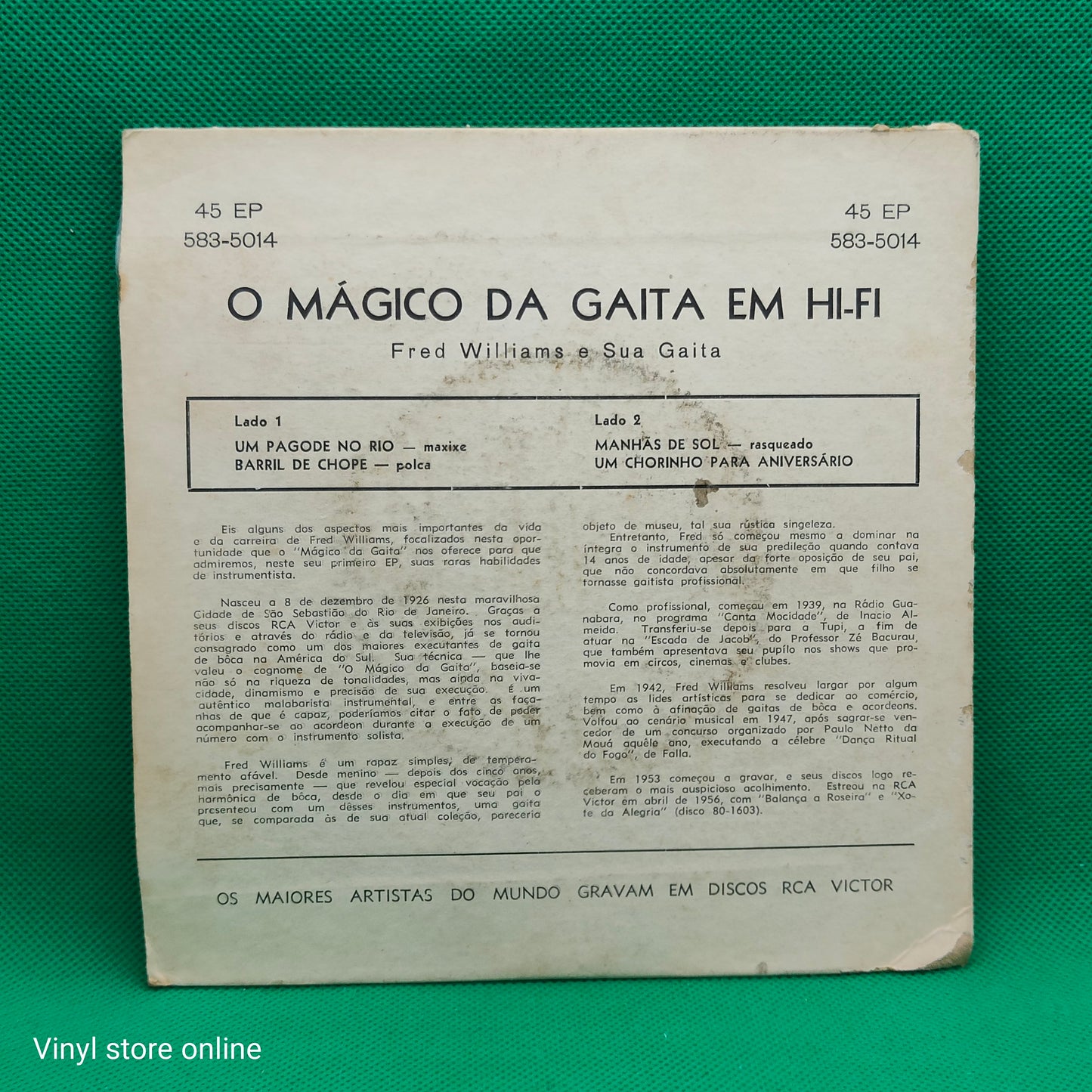 Fred Williams - O mágico da Gaita