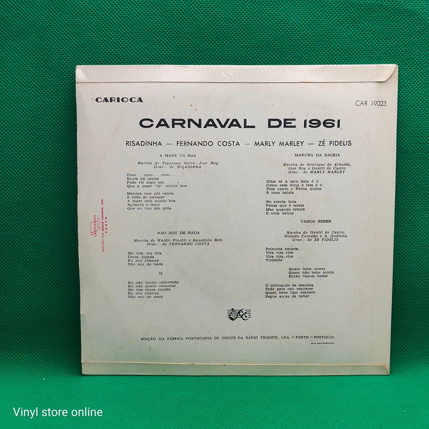 Risadinha, Fernando Costa (4), Marly Marley, Zé Fidelis – Carnaval de 1961