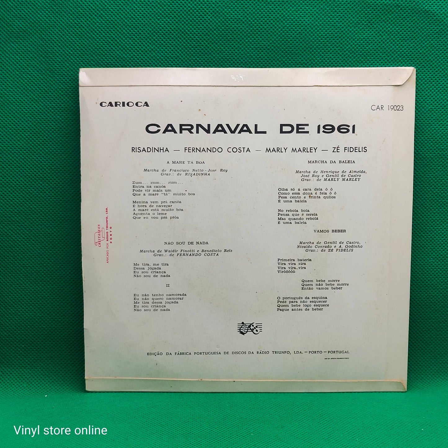 Risadinha, Fernando Costa (4), Marly Marley, Zé Fidelis – Carnaval de 1961