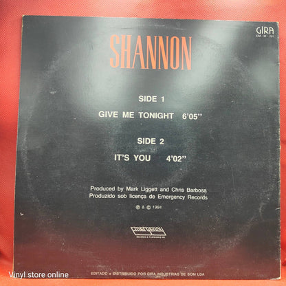 Shannon ‎– Give Me Tonight