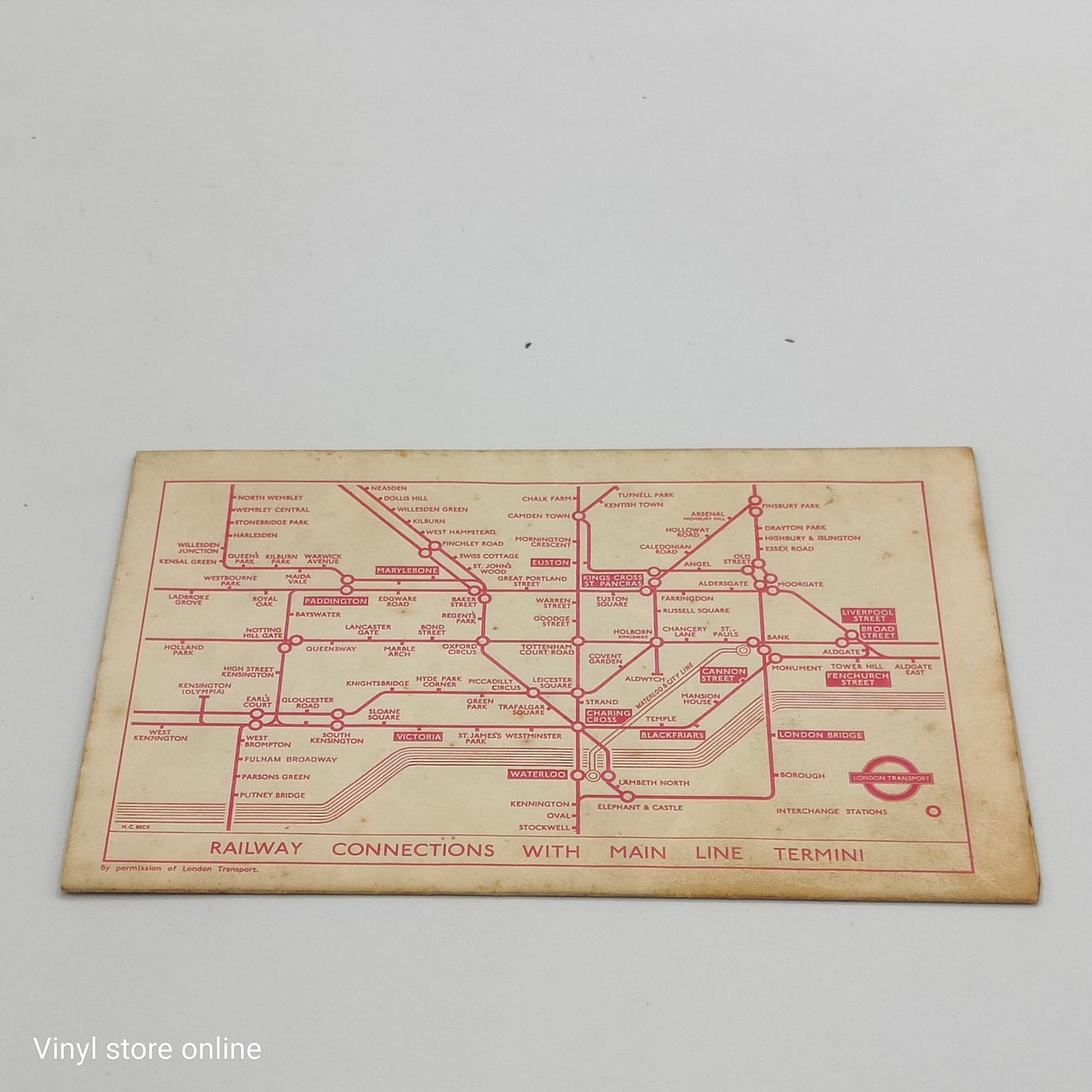 Map Of London 1954