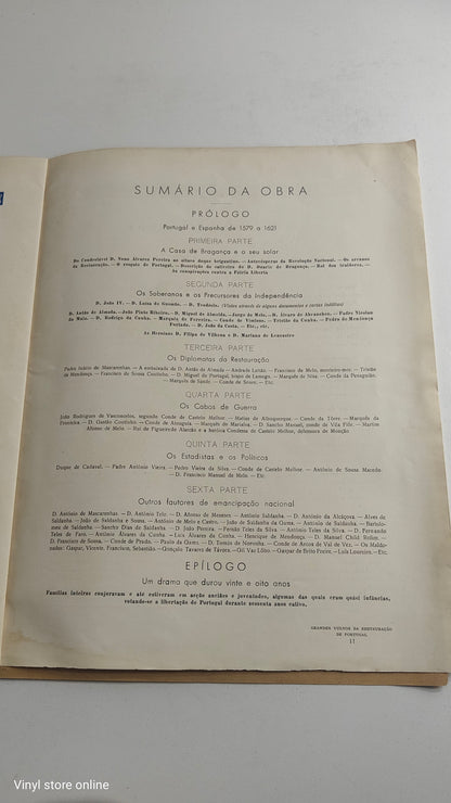 OS GRANDES VULTOS DA RESTAURAÇÃO DE PORTUGAL. 1640