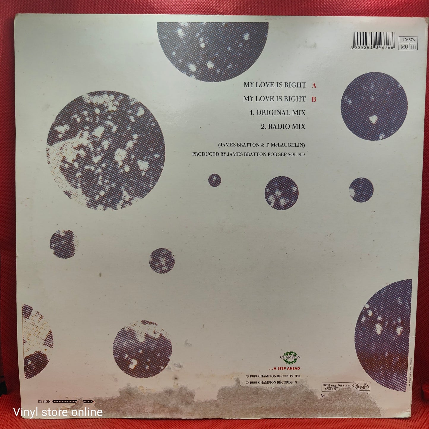 Champagne Featuring Shana Douglas ‎– My Love Is Right