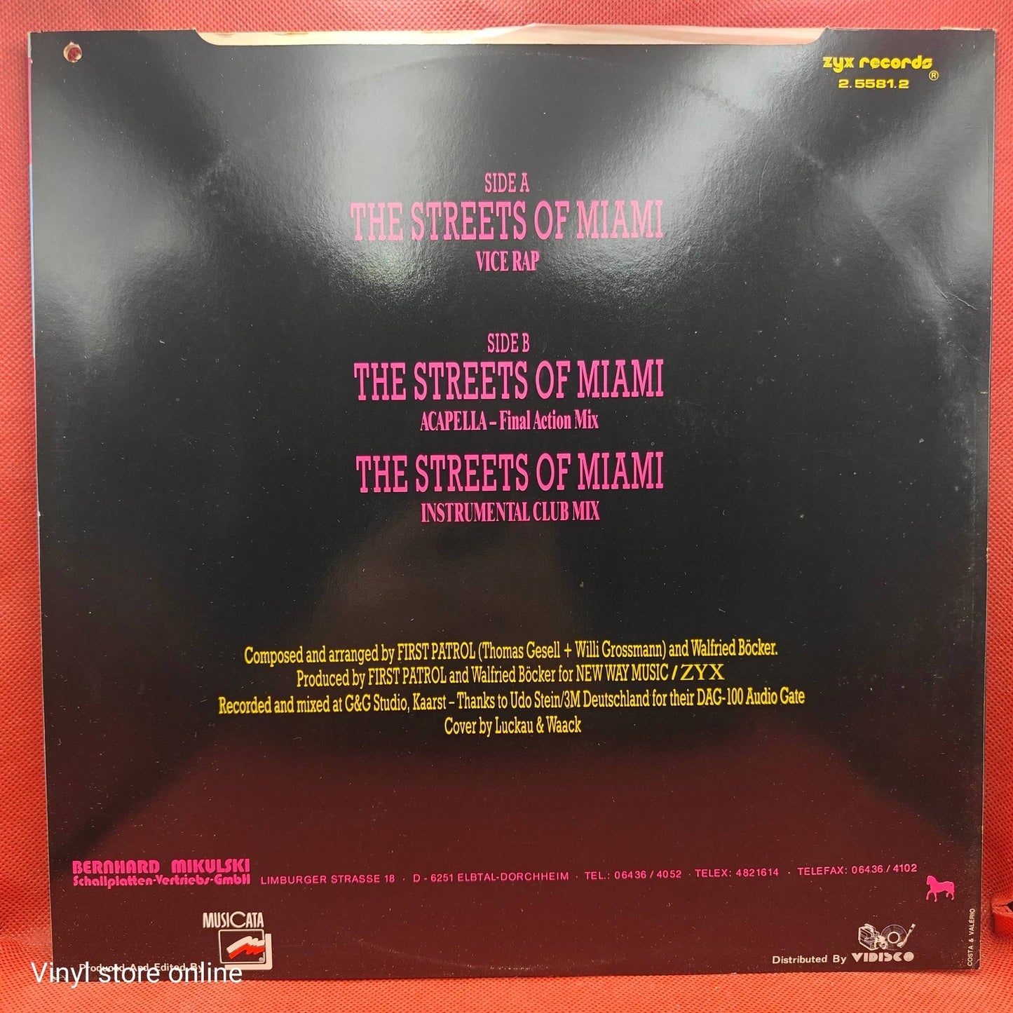 First Patrol Featuring Napoleon ‎– The Streets Of Miami (Vice Rap)