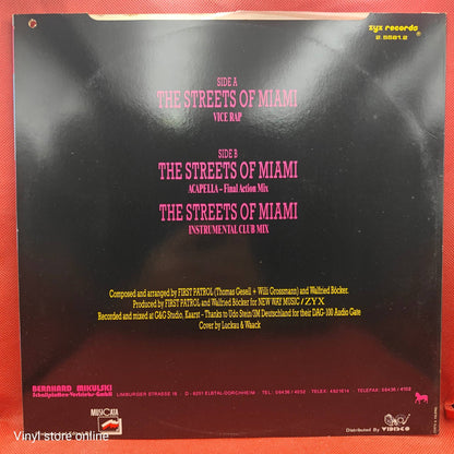 First Patrol Featuring Napoleon ‎– The Streets Of Miami (Vice Rap)
