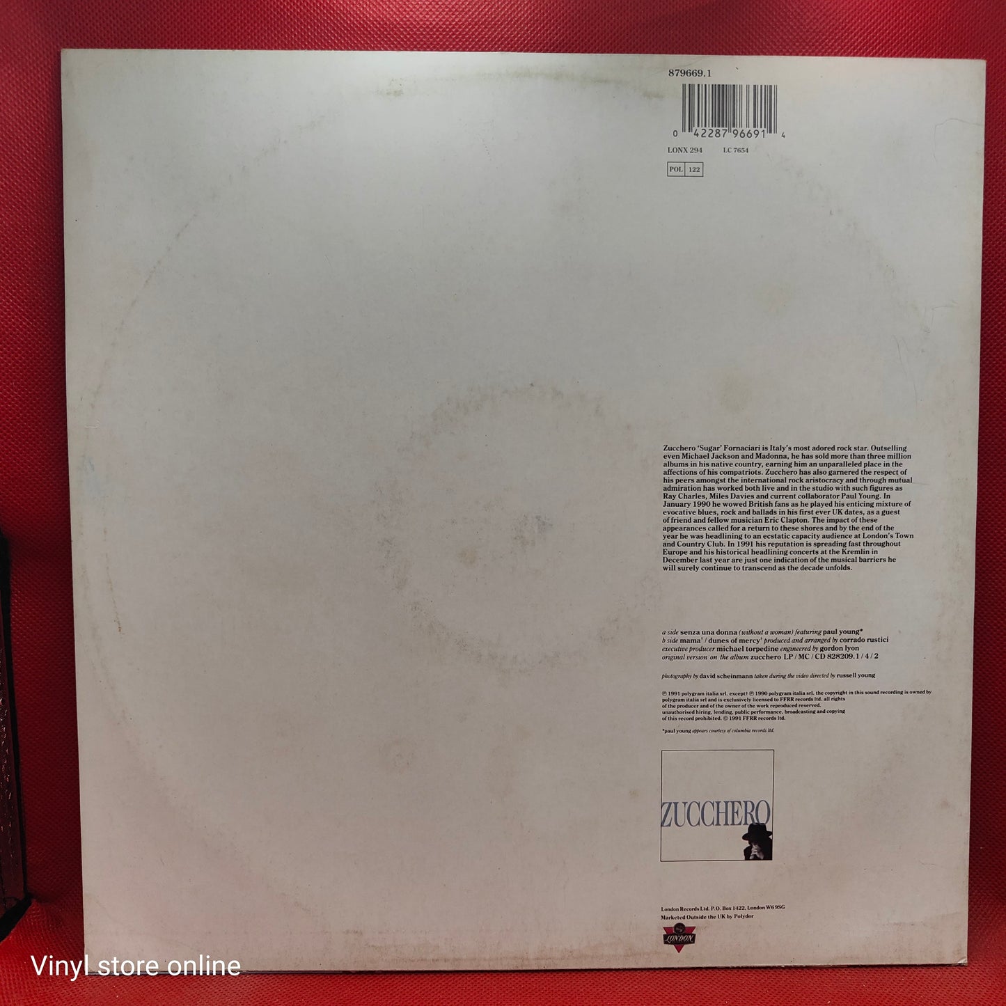 Zucchero, Paul Young ‎– Senza Una Donna (Without A Woman)