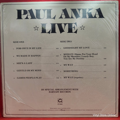 Paul Anka ‎– Live