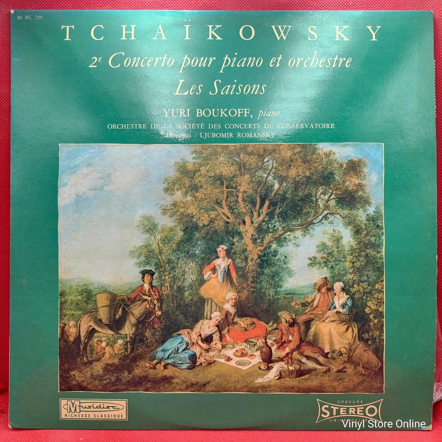 Tchaïkowsky / Yuri Boukoff, Ljubomir Romansky ‎– 2e Concerto Pour Piano Et Orchestre / Les Saisons