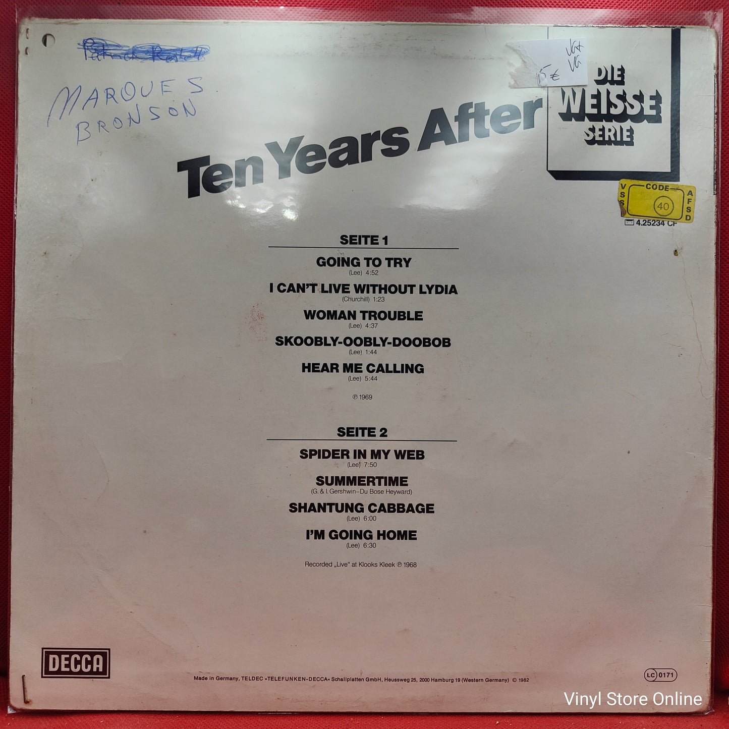 Ten Years After ‎– Ten Years After