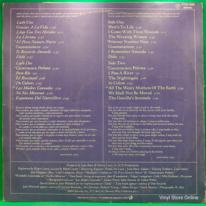 Joan Baez ‎– Gracias A La Vida / Here's To Life