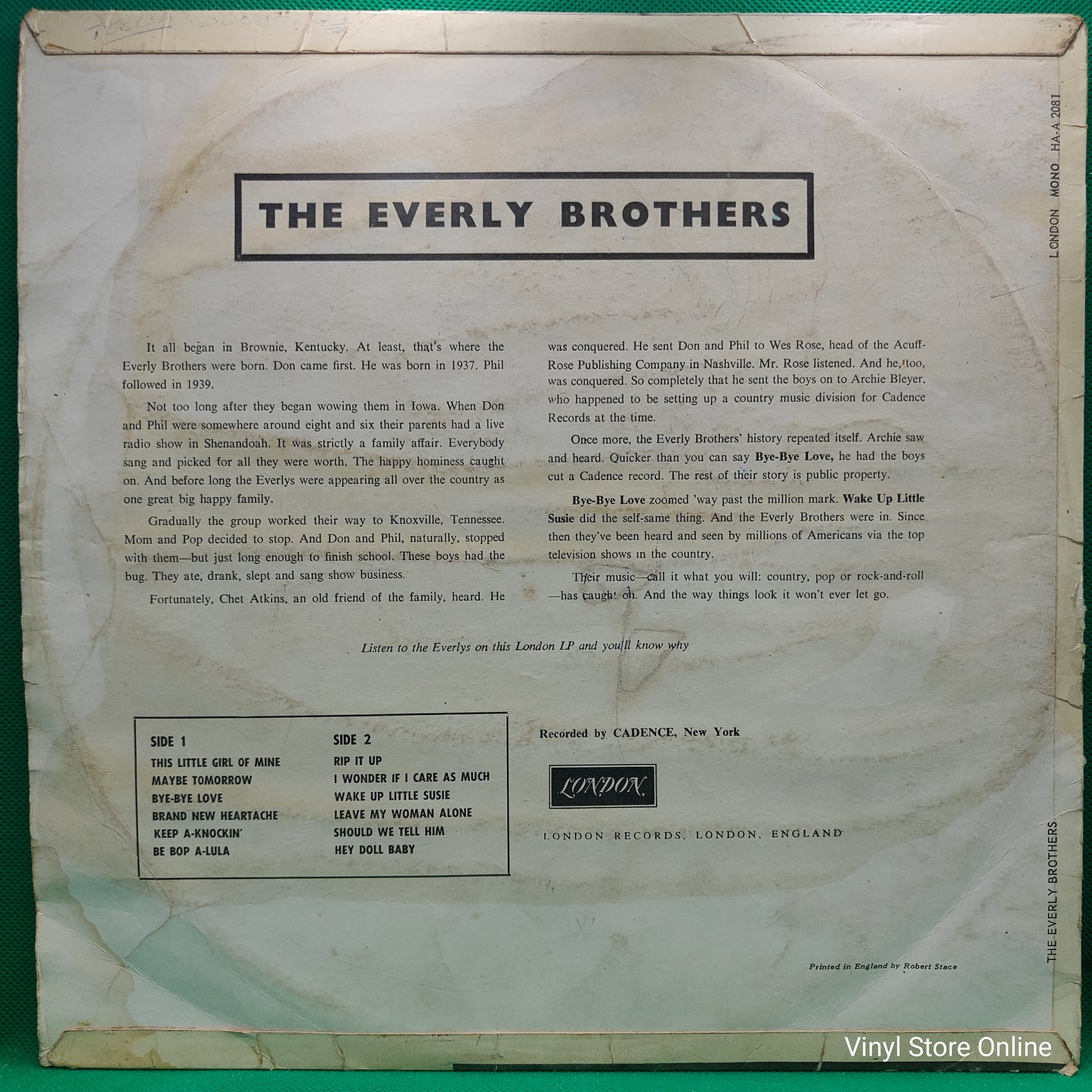 The Everly Brothers* ‎– The Everly Brothers