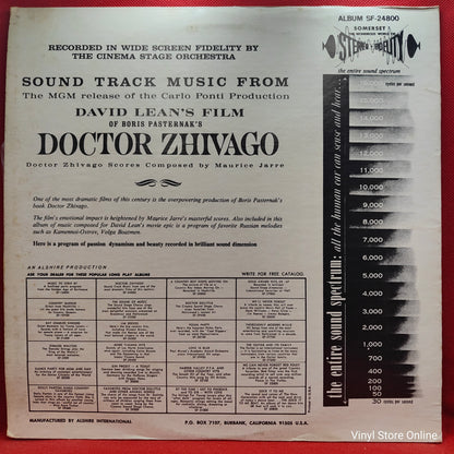 The Cinema Sound Stage Orchestra ‎– Sound Track Music From Doctor Zhivago