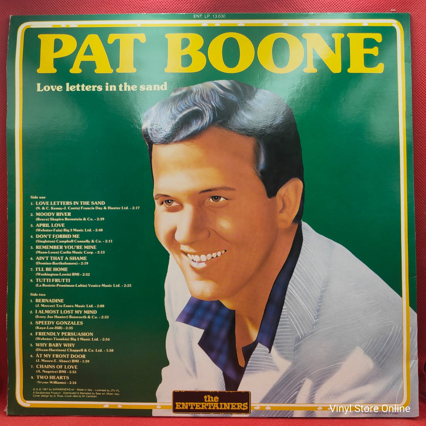 Pat Boone ‎– Love Letters In The Sand