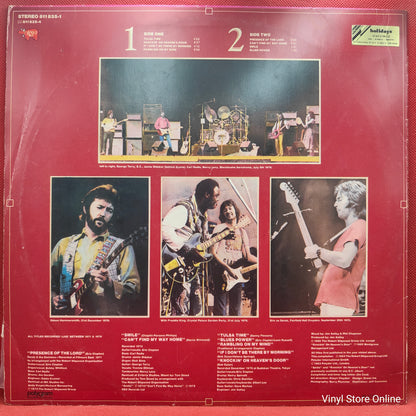 Eric Clapton ‎– Timepieces Vol. II - 'Live' In The Seventies